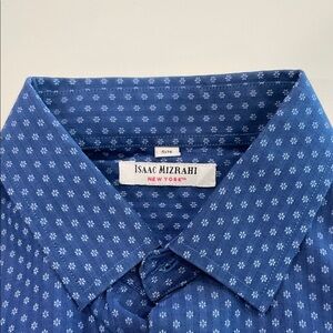 Isaac Mizrahi Boy’s Navy Sleek Button Down Shirt